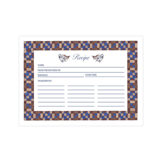 Cozy Quilt Collection Recipe Card