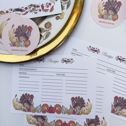 Harvest Collection Recipe Card