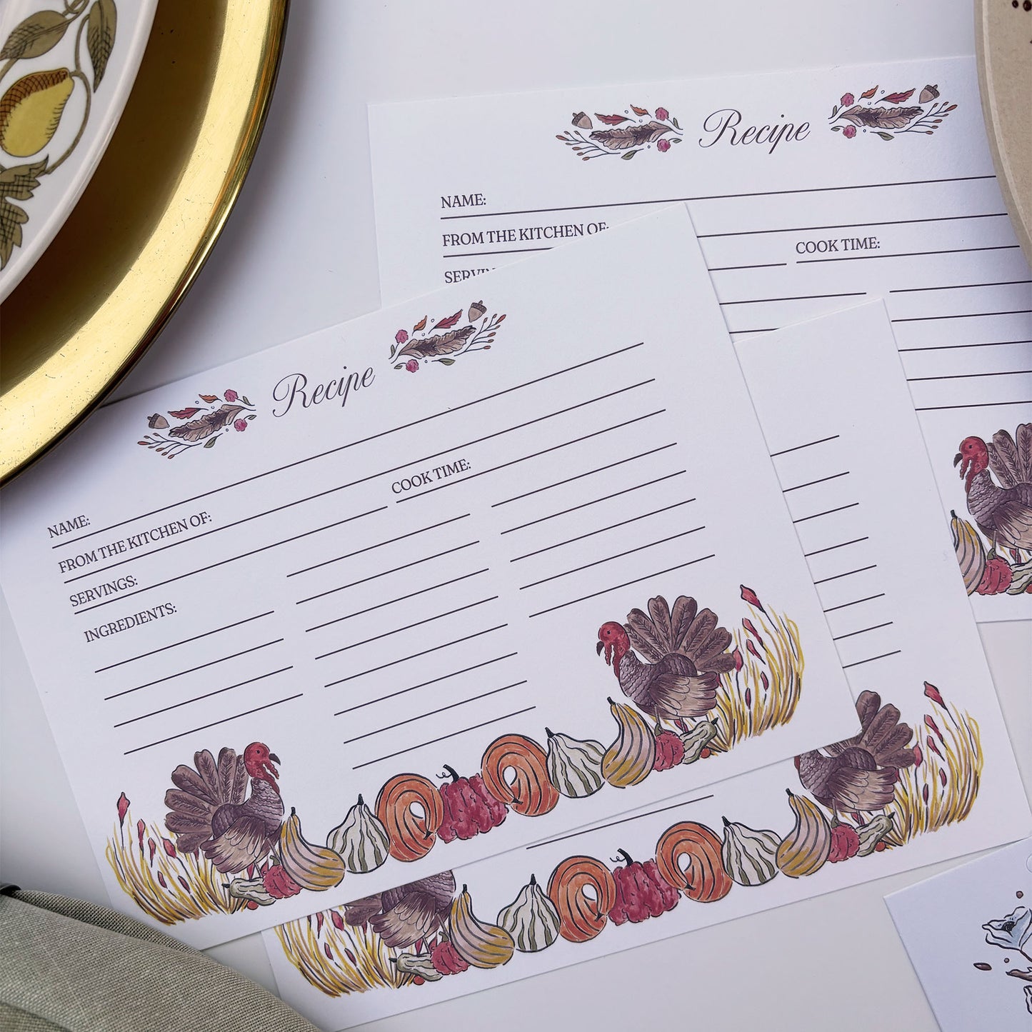 Harvest Collection Recipe Card