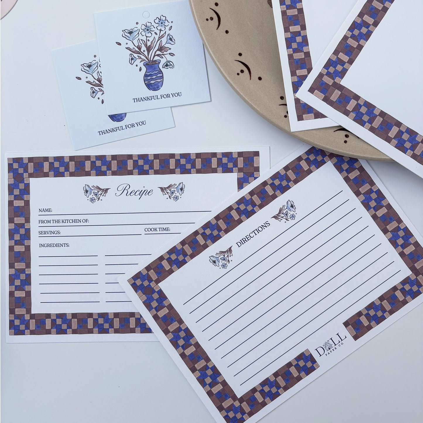 Cozy Quilt Collection Recipe Card