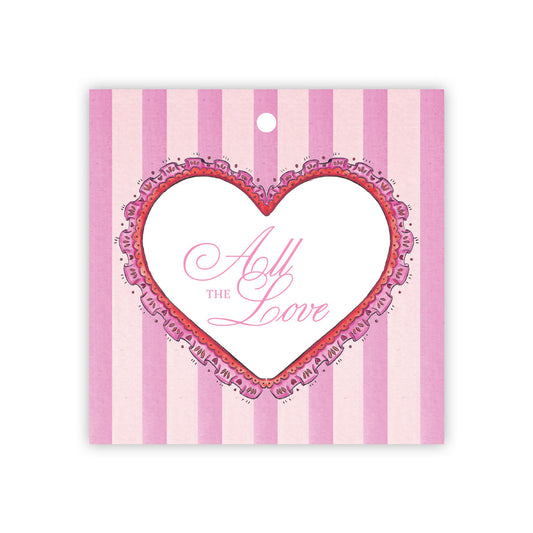 Vintage Heart Valentine Gift Tags