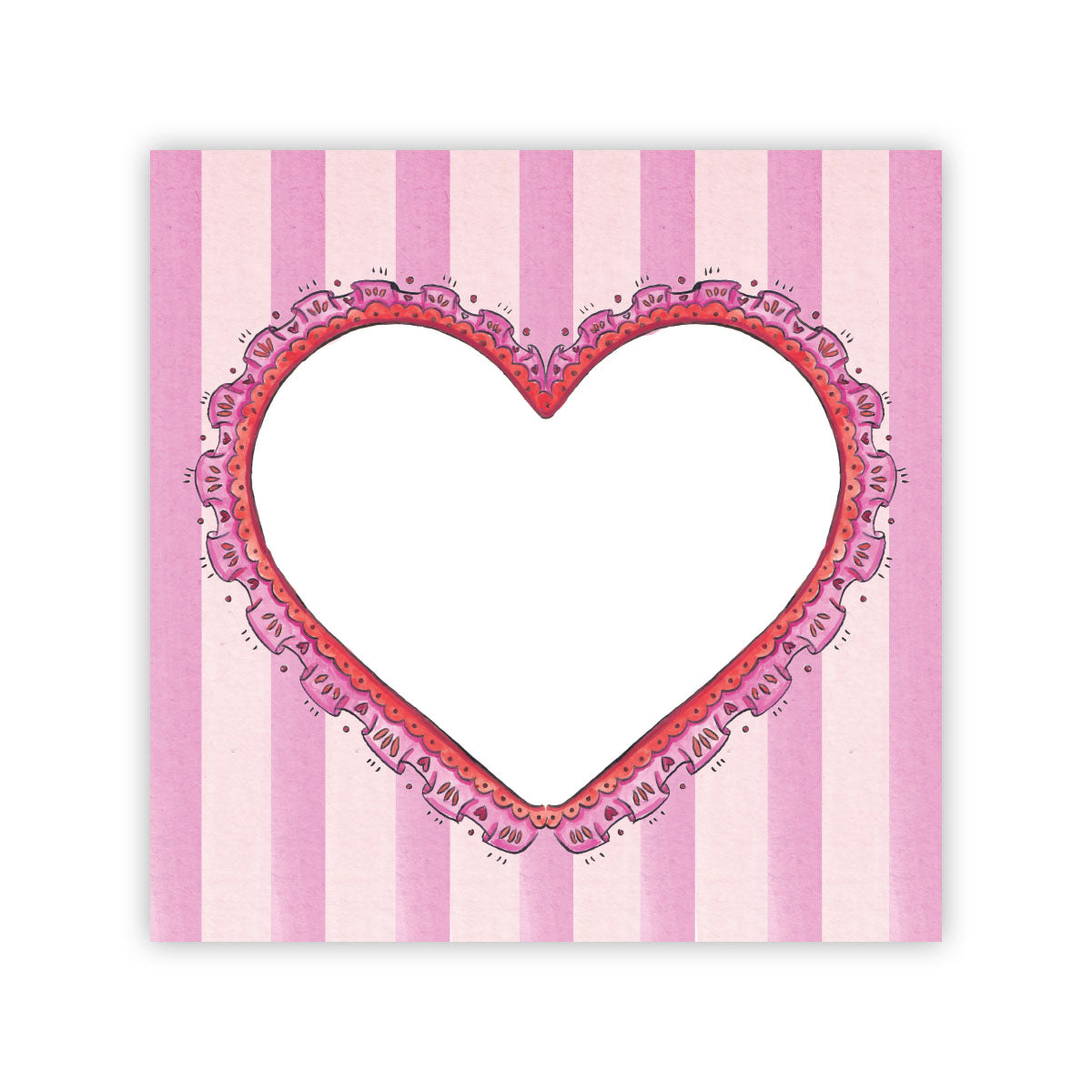 Vintage Heart Valentine Notepad
