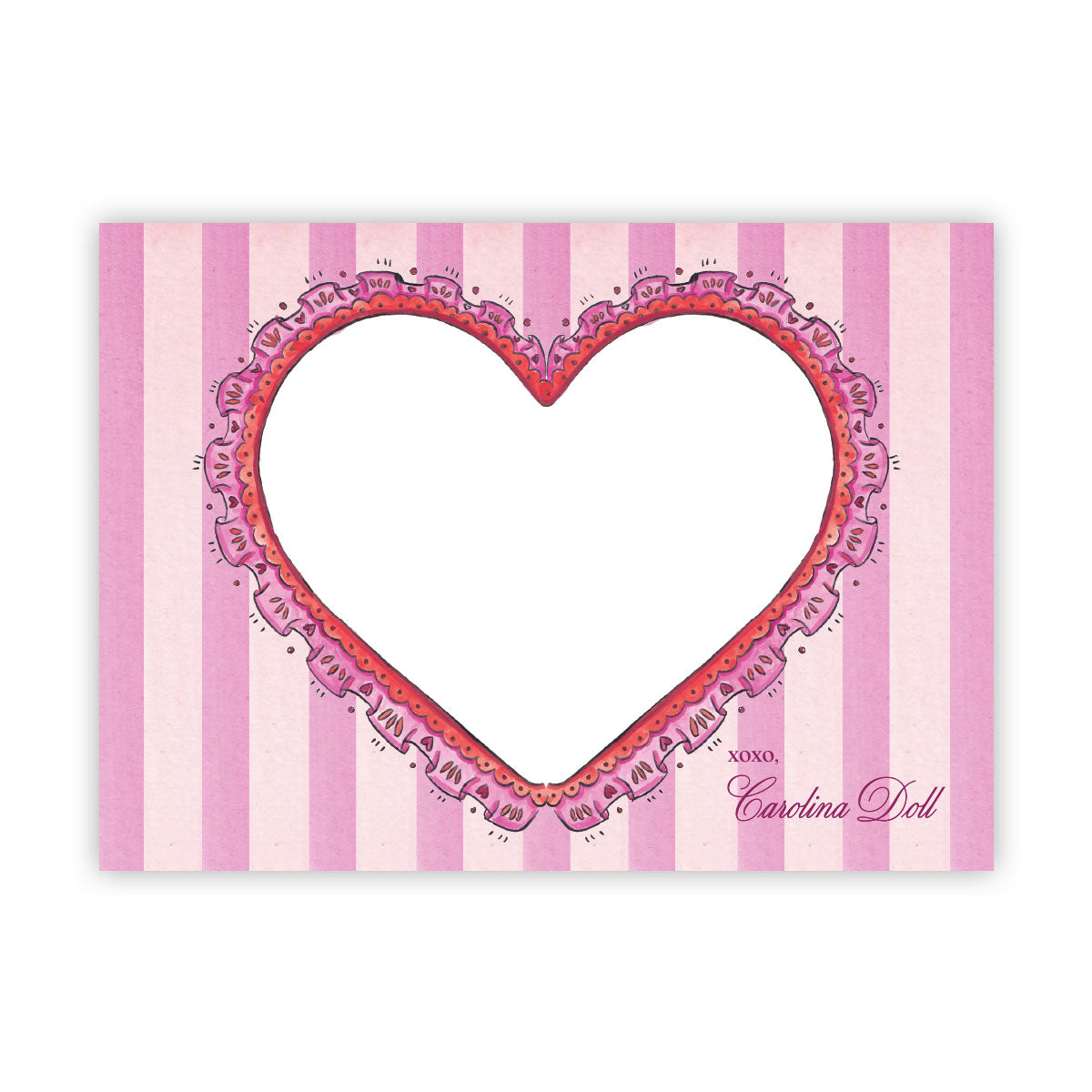 Vintage Valentine Heart Stationery